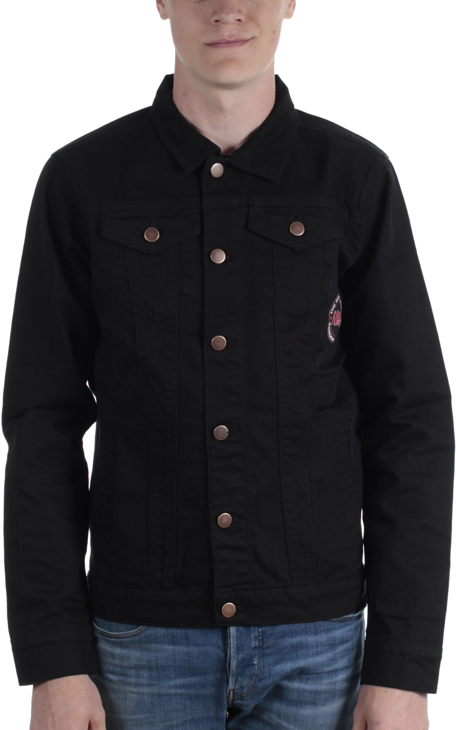 N.W.A. UnisexAdult Spray Paint Denim Jacket