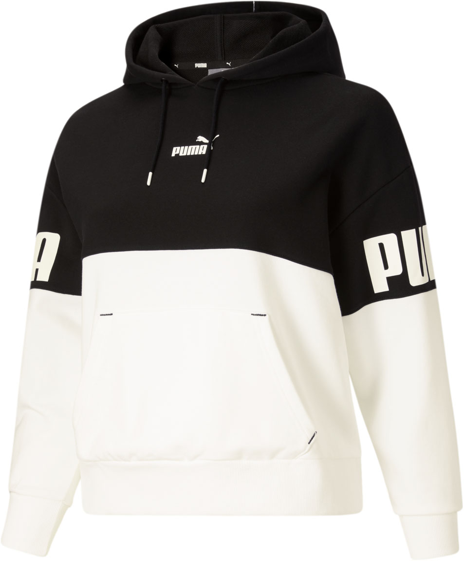 Puma Womens Puma Power Colorblock Tr Plus Hoodie