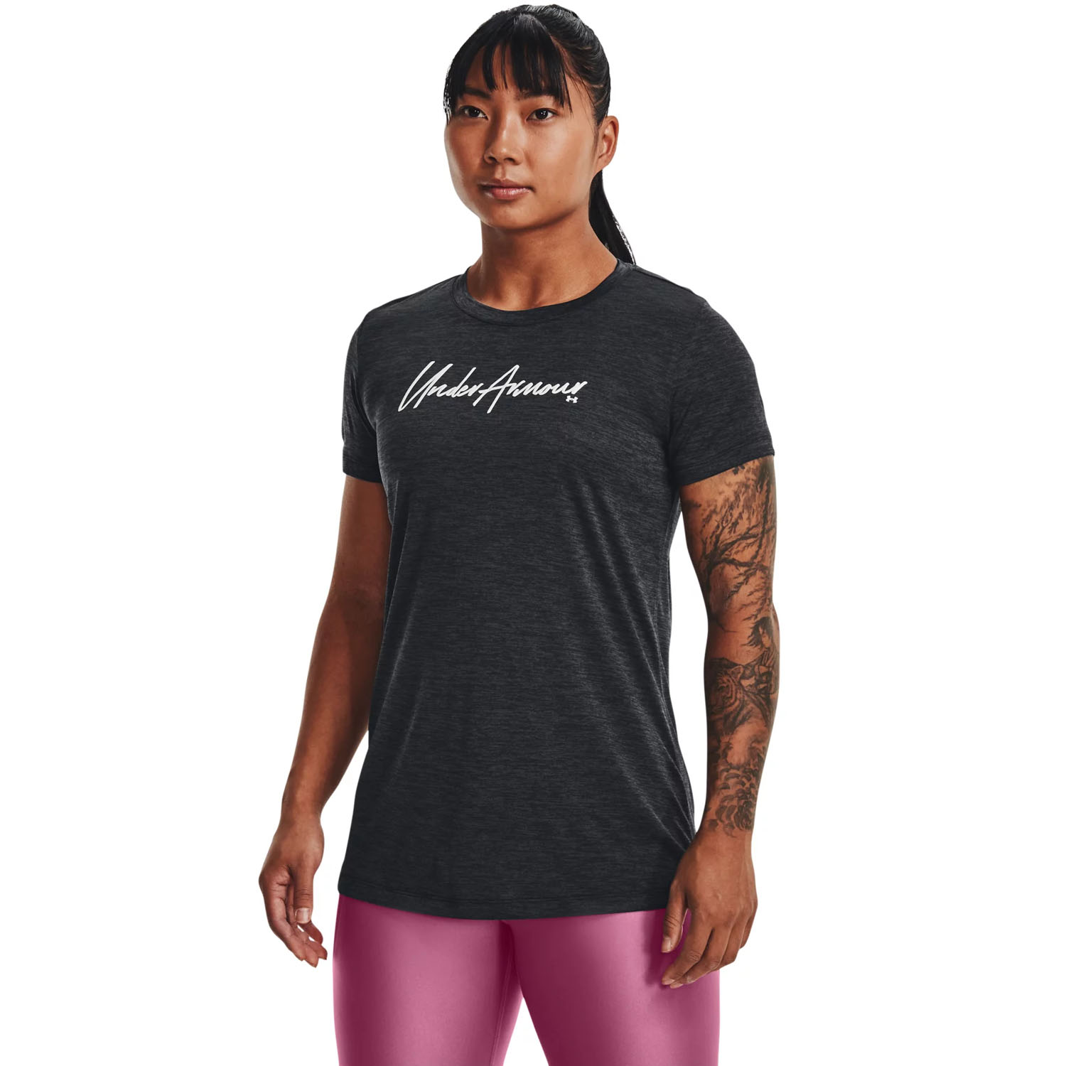 Under Armour Womens Tech Twist Script Wmc TShirt