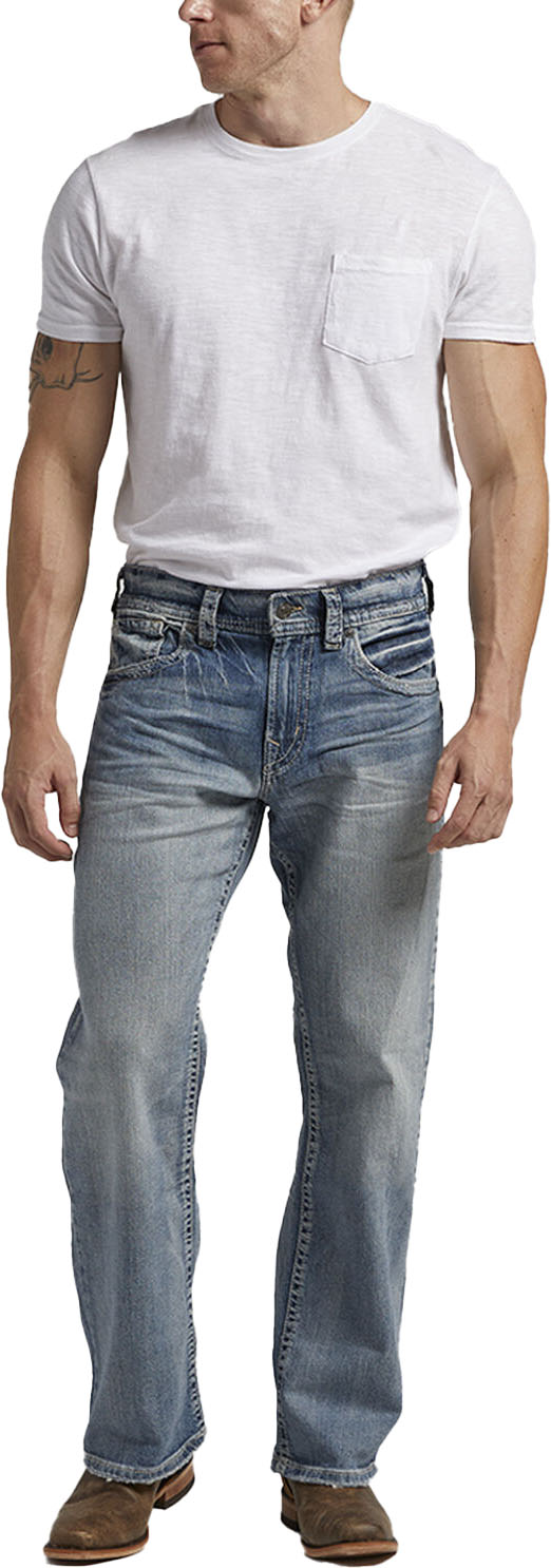 Silver Jeans Mens Gordie Relaxed Fit Straight Jeans