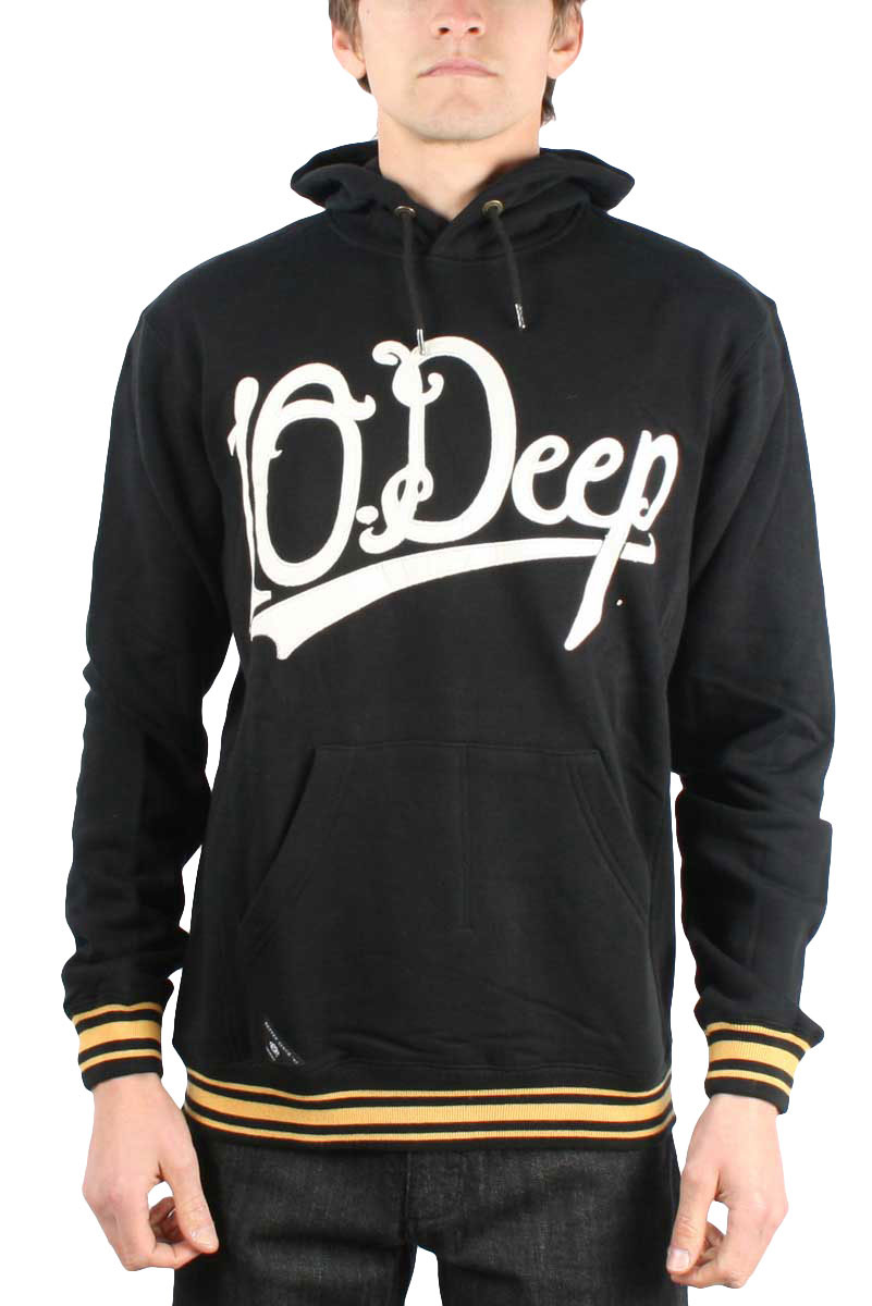10 Deep Mens Infield Hoody Hoodie In Black