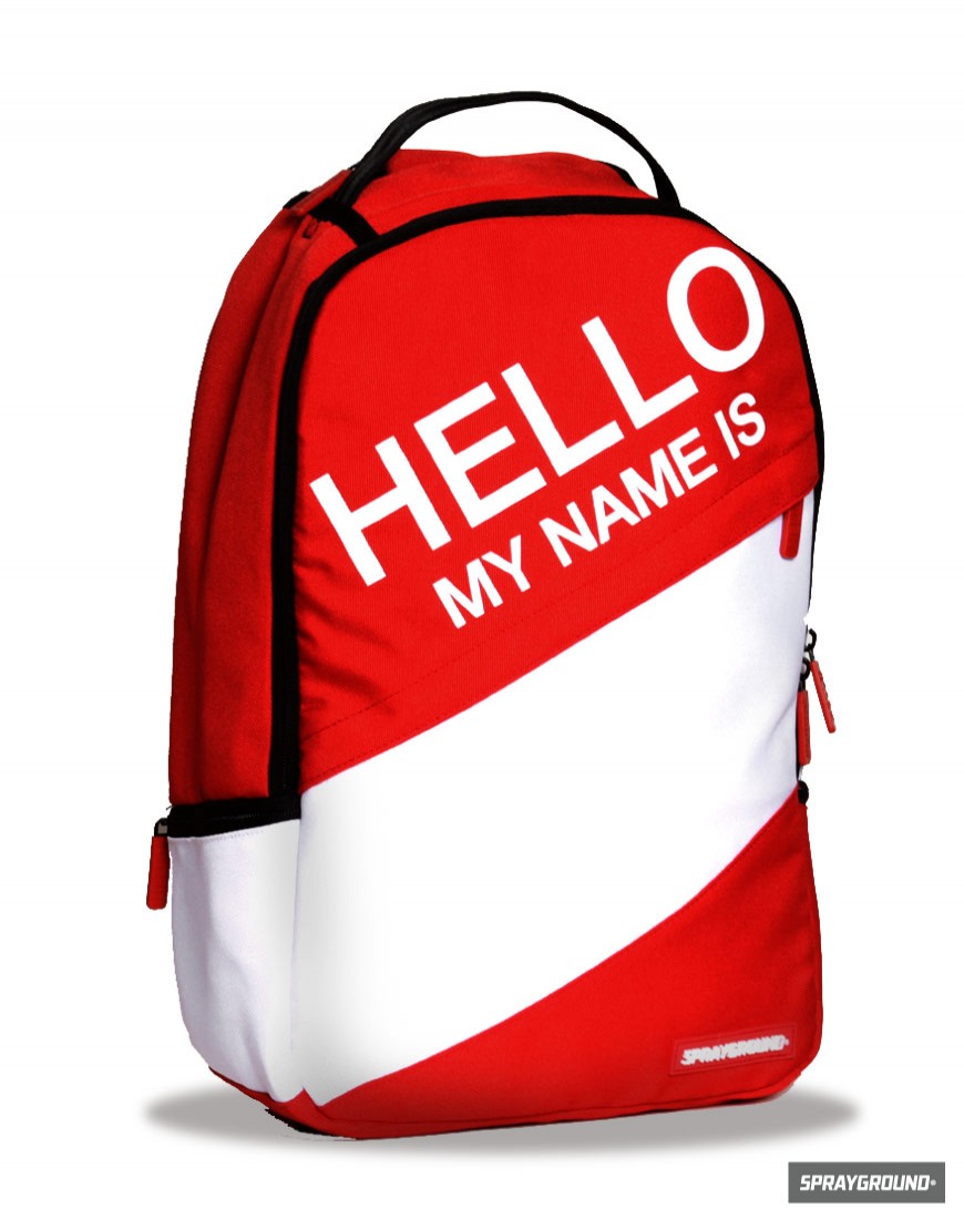 Sprayground Hello Red Laptop Backpack