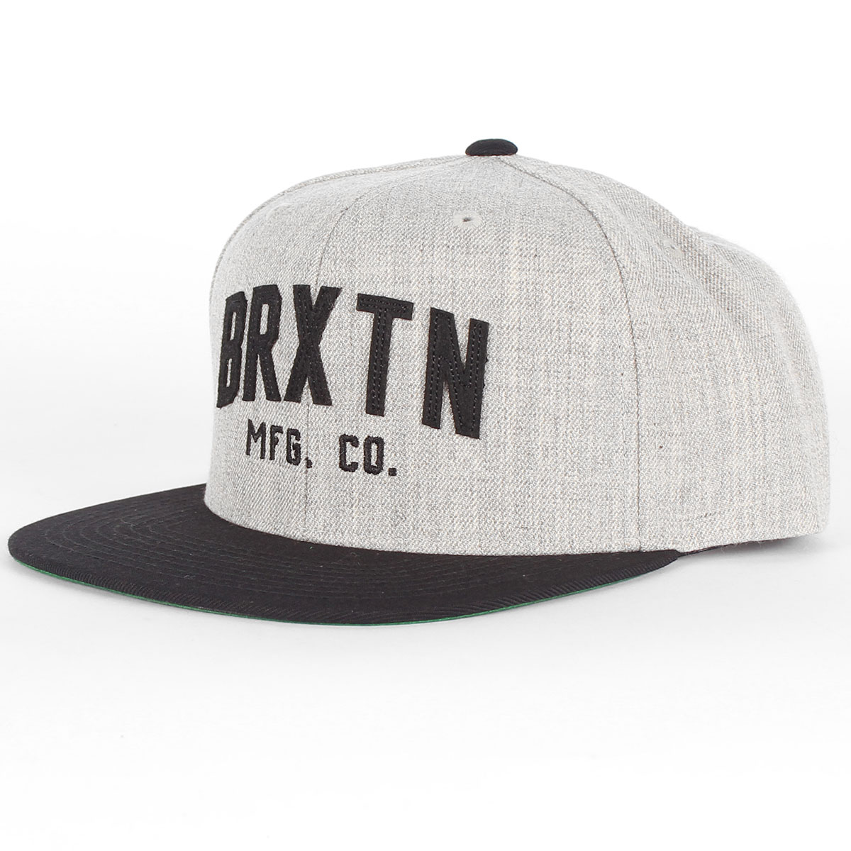 Brixton Mens Arden II Snapback Hat in Light Heather Grey/Black