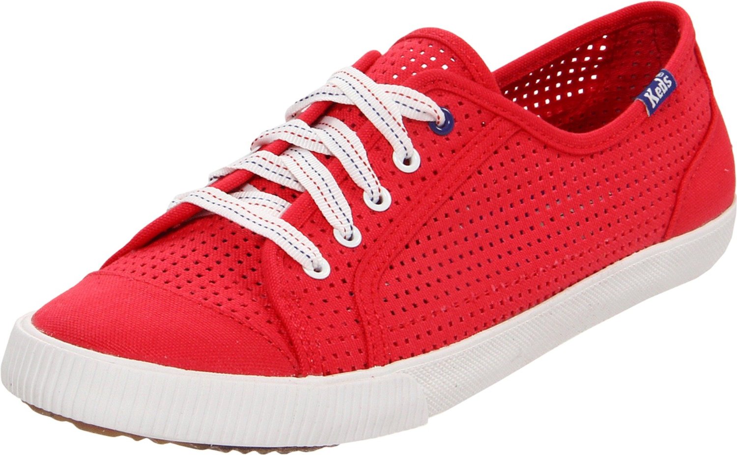 Keds Womens Celeb Perfed Canvas Shoes In Red