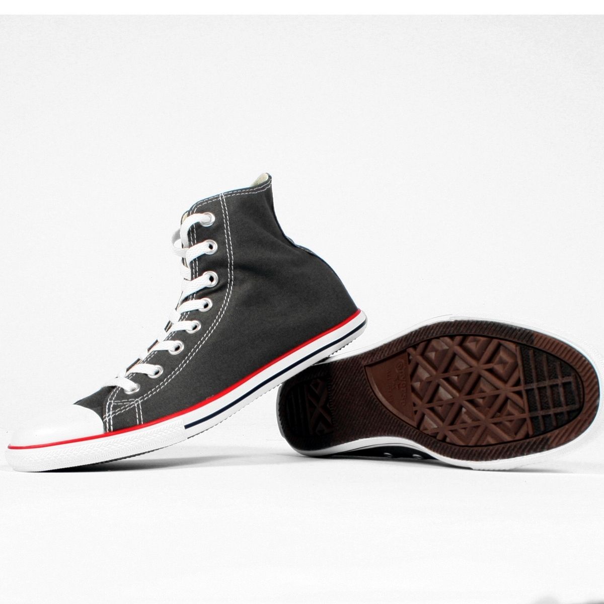 Converse Chuck Taylor Charcoal Slim Hi Top Shoes (113895F)