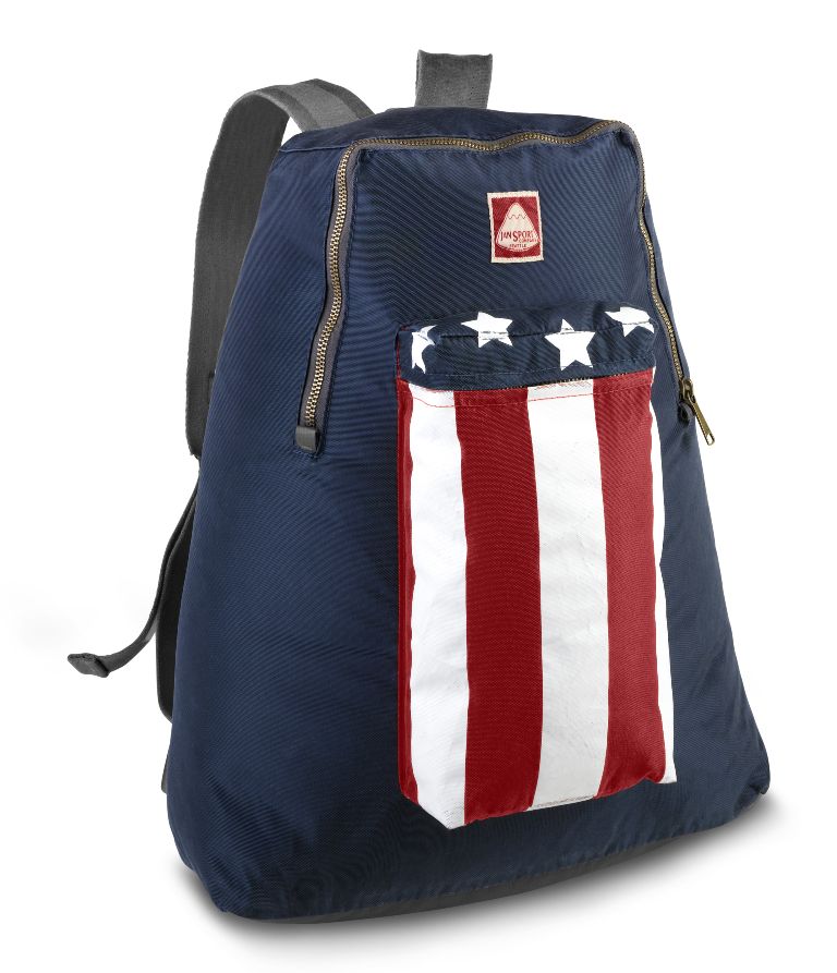 Jansport Heritage Series Stars and Stripes Backpack in Navy