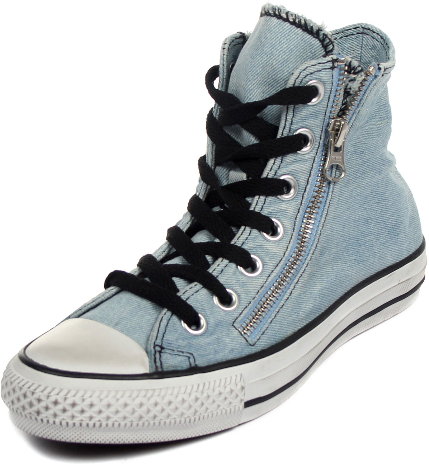 Converse Chuck Taylor All Star Double Zip Denim Hi Shoes