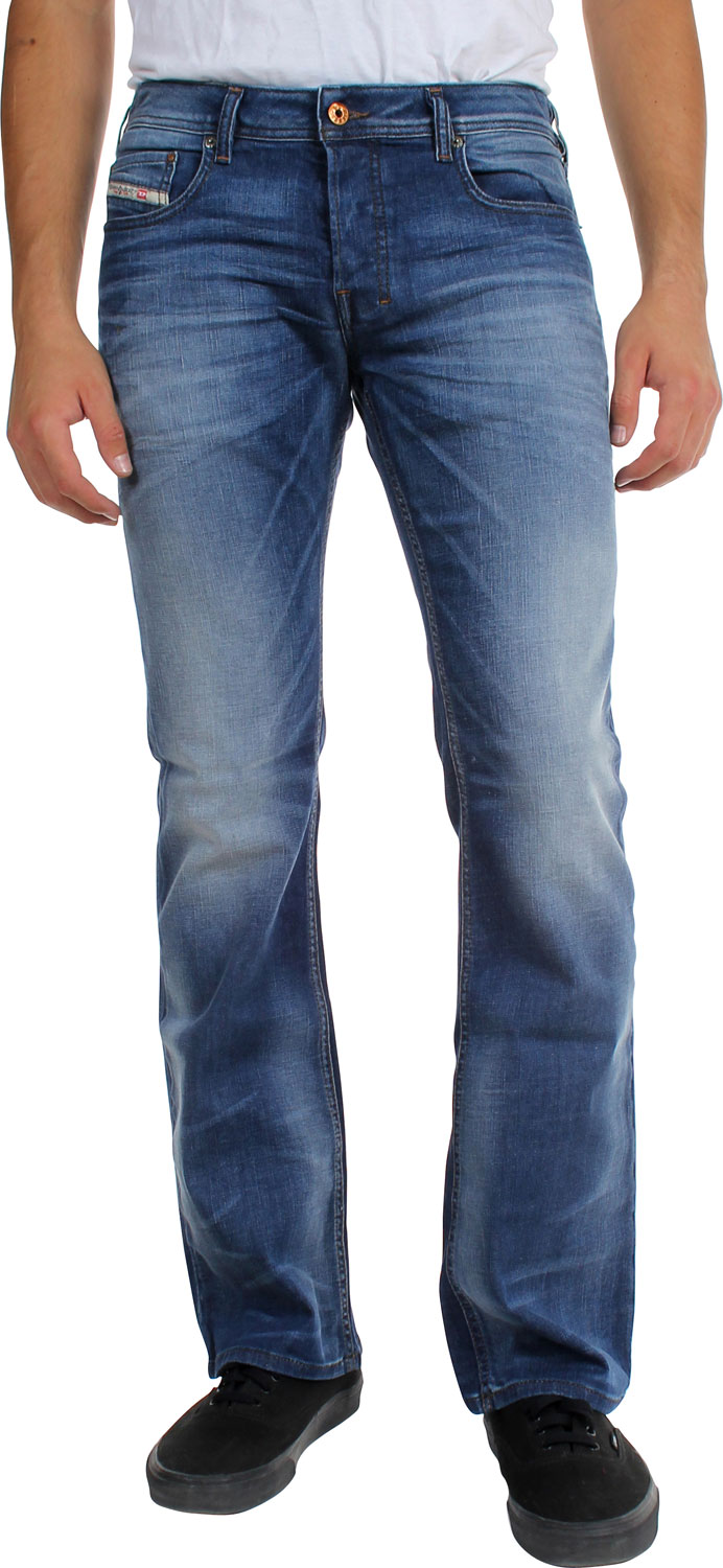 Diesel Mens Zathan Bootcut Jeans, Wash 0831D