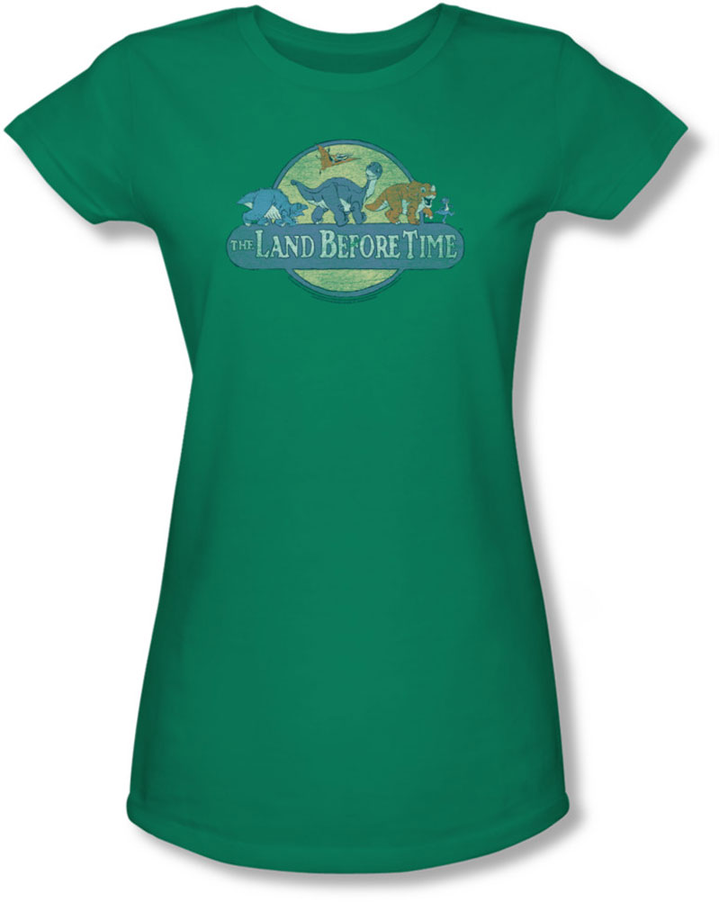 Land Before Time Juniors Retro Logo Sheer TShirt