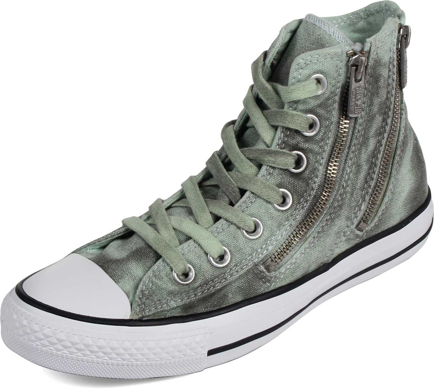Converse Womens Black Wash Chuck Taylor All Star Dual Zip Shoes