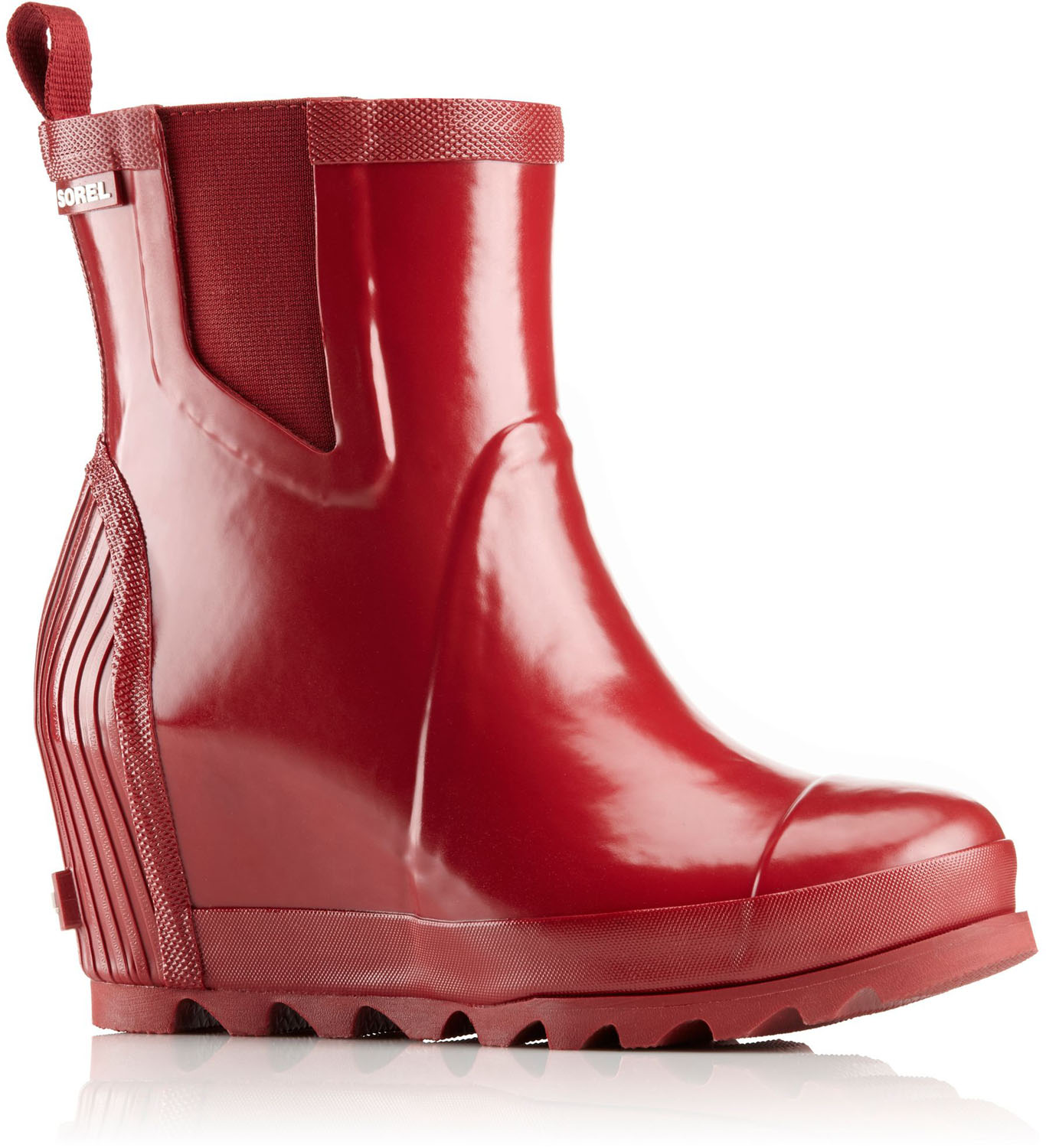 Sorel Women's Joan Rain Wedge Chelsea Gloss Rain Boot
