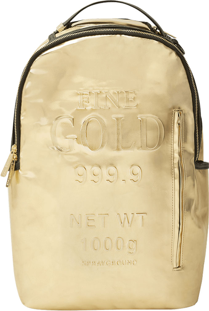 Sprayground Unisex Adult Fine Gold Backpack