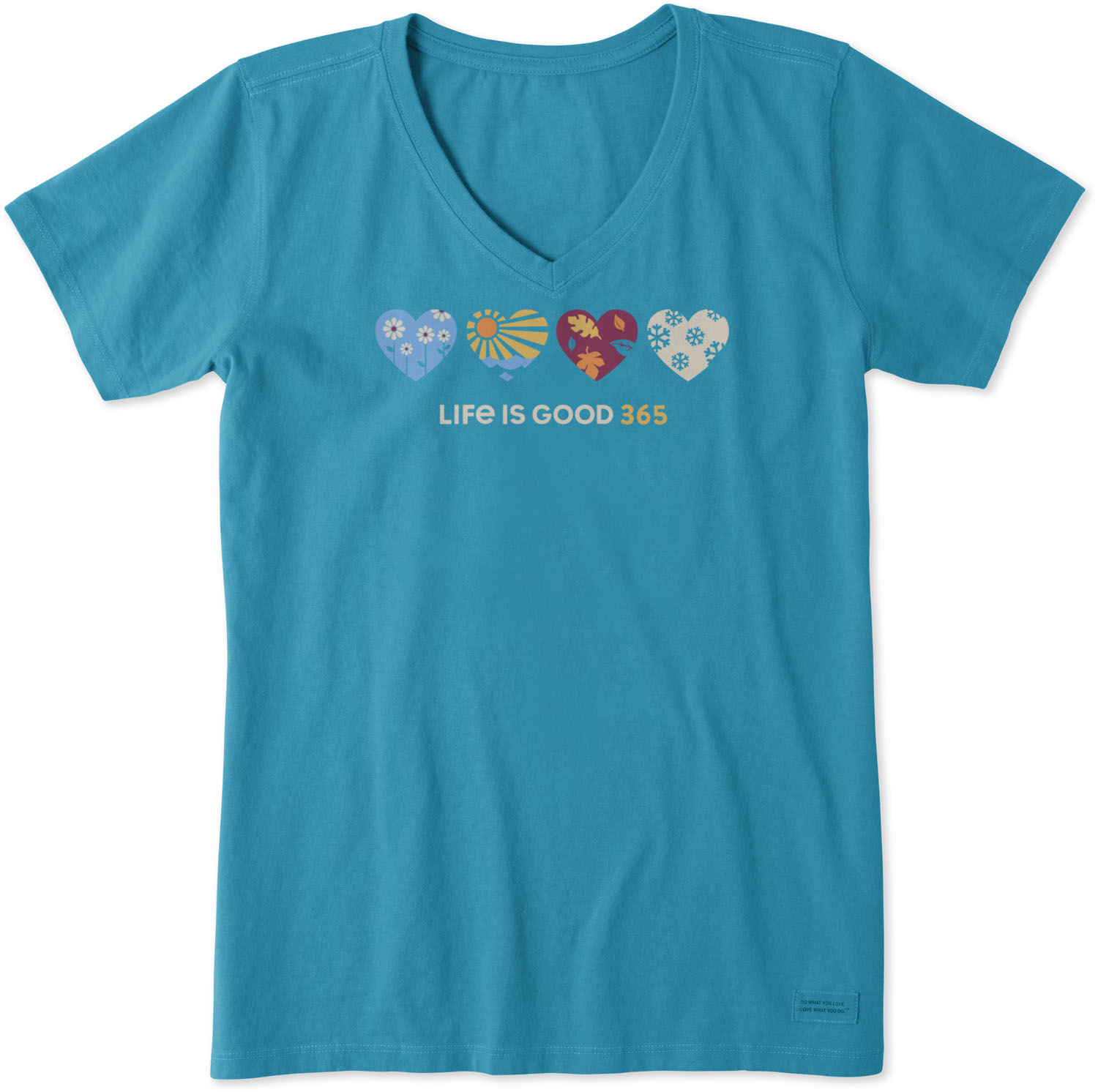 Life Is Good Womens Hearts Crusher TShirt