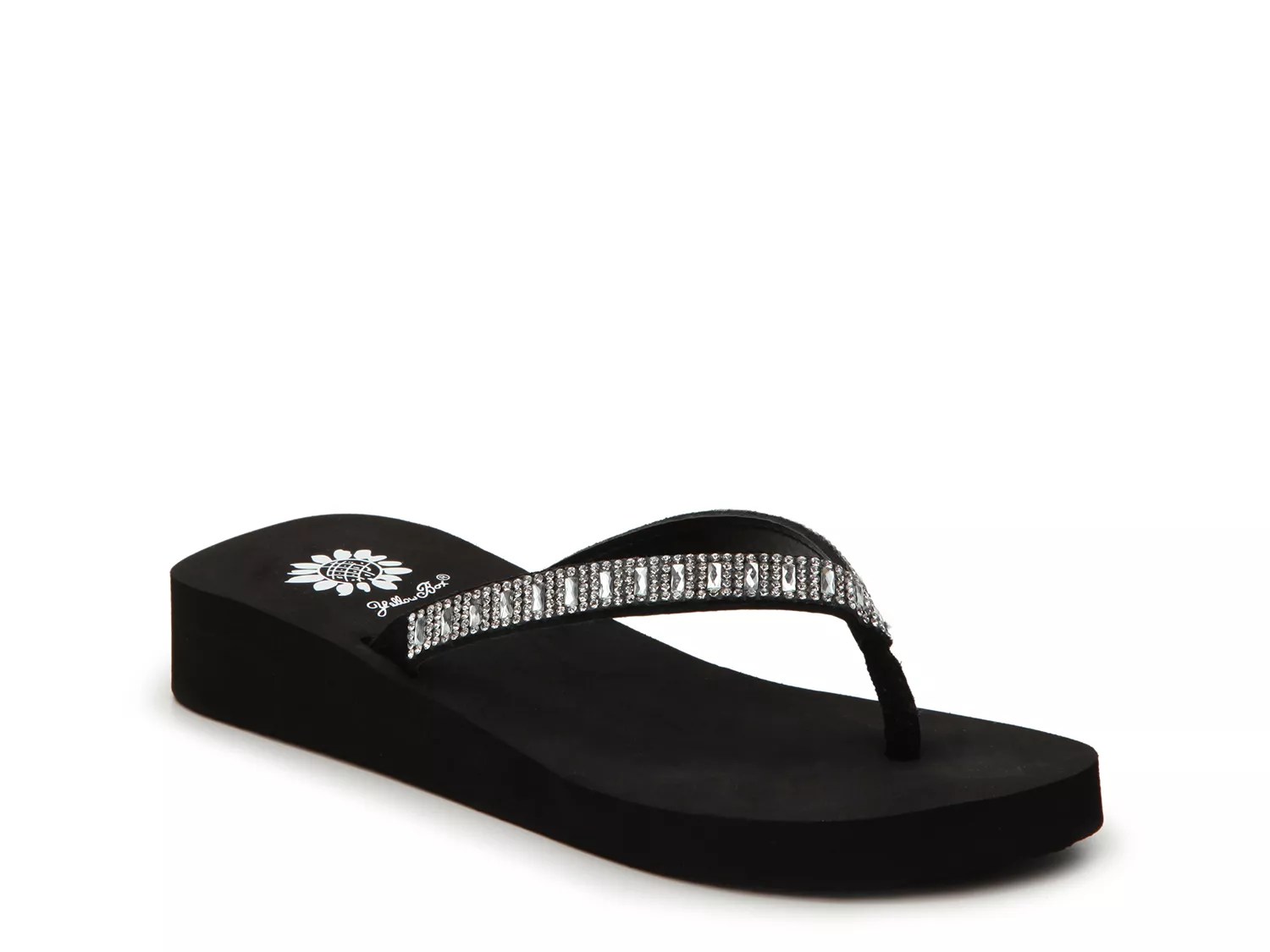 Yellow Box Zemily Wedge Sandal Free Shipping DSW