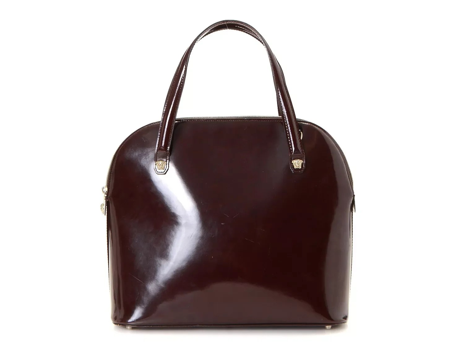 Versace Vintage Luxury Patent Leather Shoulder Bag Free Shipping DSW