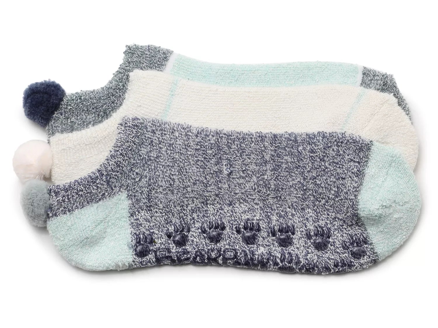 Bearpaw 3Pair Cozy Grip Ankle Socks Free Shipping DSW