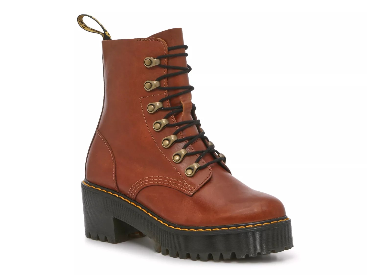 Dr. Martens Leona Combat Boot Women's Free Shipping DSW