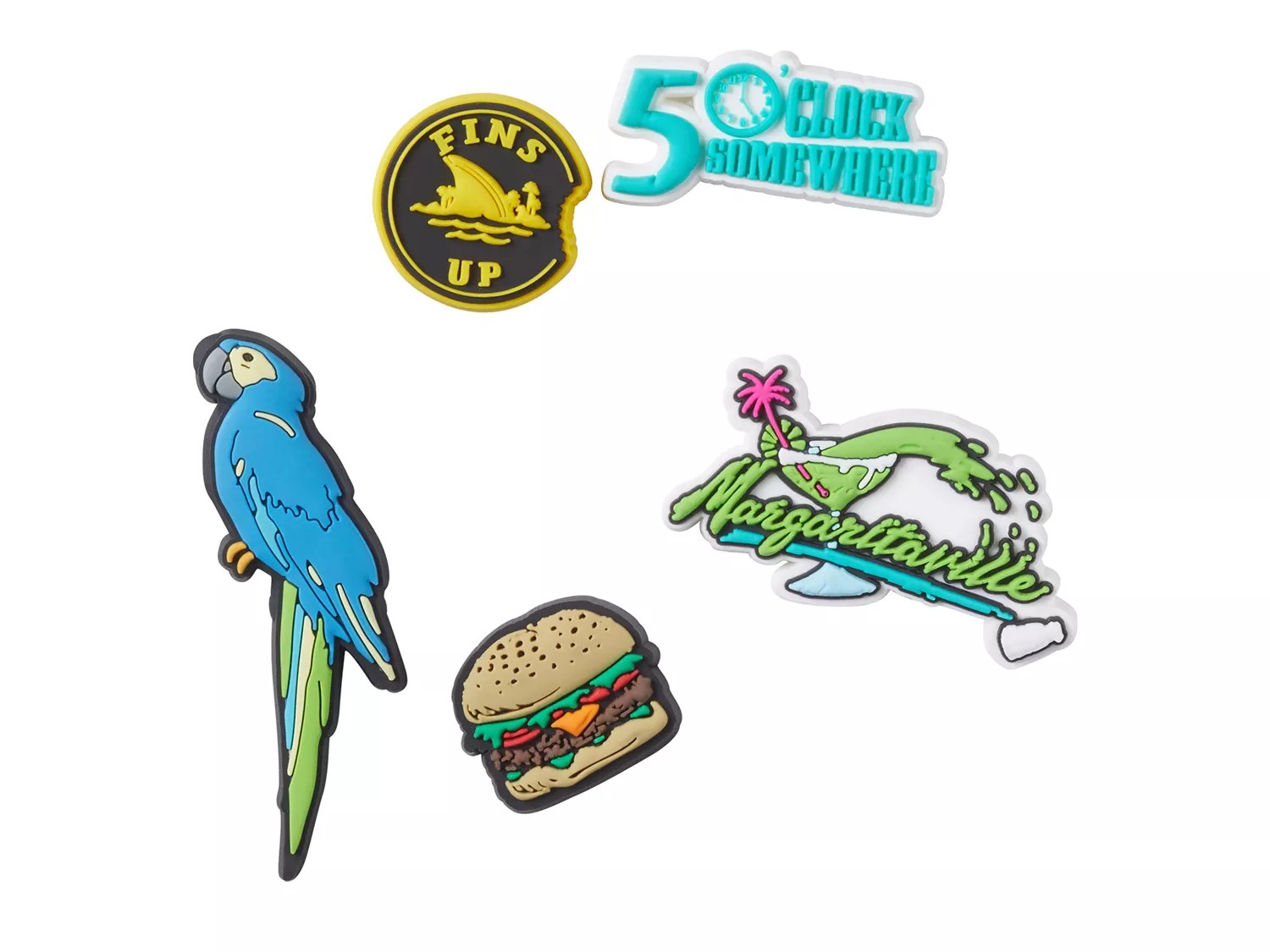 Crocs Margaritaville Jibbitz Set 5 Pack Free Shipping DSW