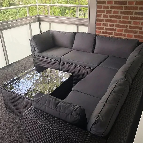 Lyfco Utemöbler Lyfco Loungeset utemöbler i konstrotting