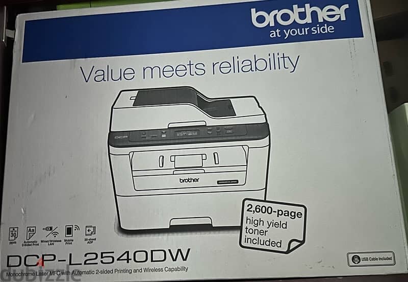 Brother DCPL2540DW laser printer for sale Monitors, Printers & Other
