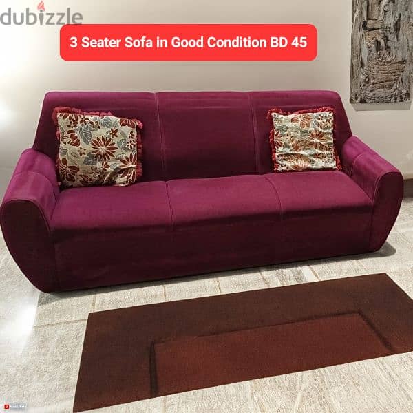 Single Seater 3 seater sofa for sale Furniture 105050773