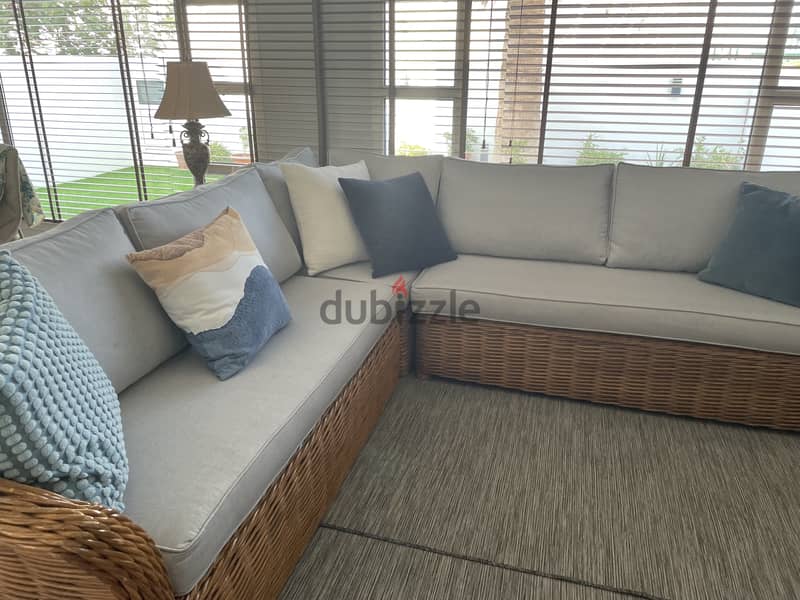 Rattan corner sofa set Furniture 105063539