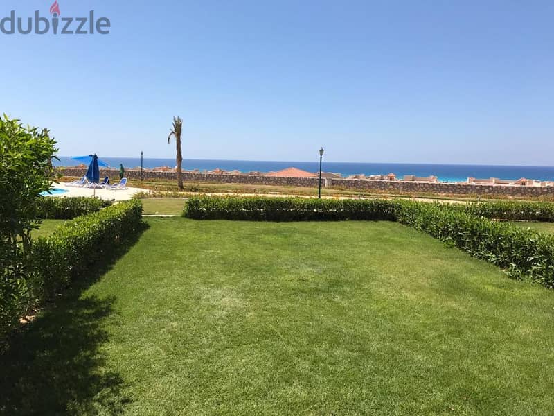 Ground chalet for rent in la vista bay sea view عقارات مصايف للإيجار 201245124