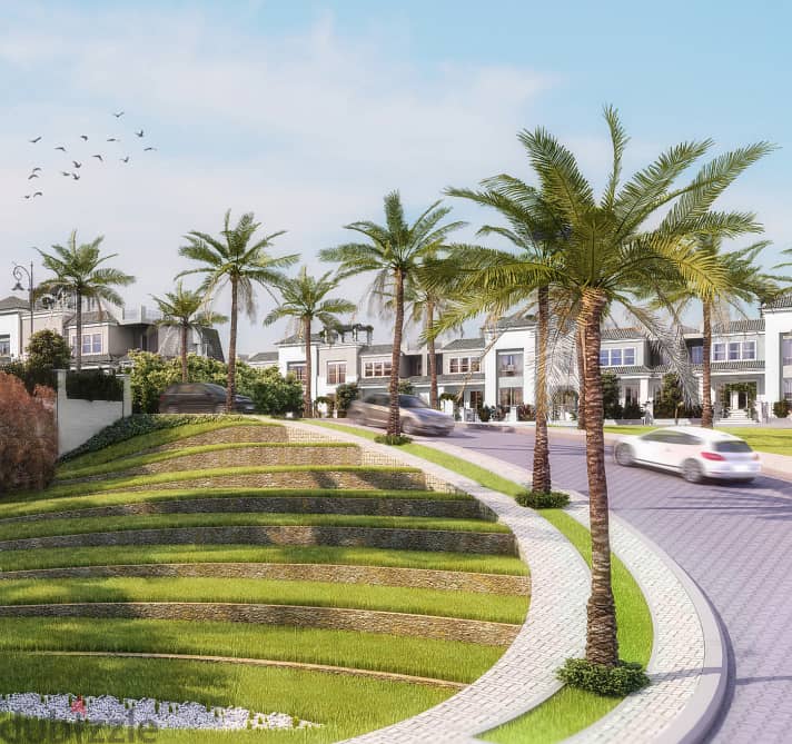 فيلا سور في سور مع مدينتي للبيع 198 متر كمبوند سراي المستقبل سيتي Sarai