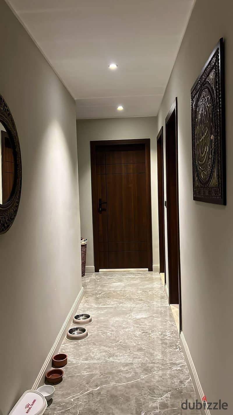 The square New Cairo apartment resale fully finished ground floor