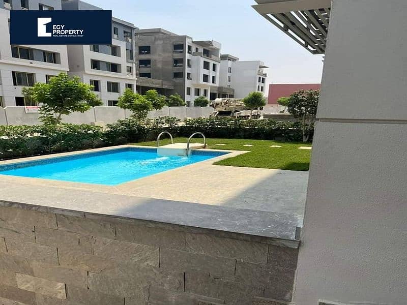 Duplex with private pool ,in the Fifth Settlement, next to Palm Hills