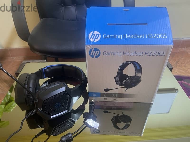 سماعة HP H320GS Led Wired USB 7.1 Surround Sound Gaming Headset