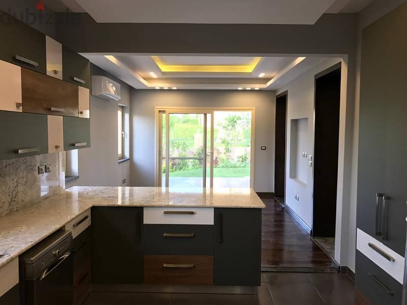 Fully finished twin house for sale at Gazira green park New Cairo فلل