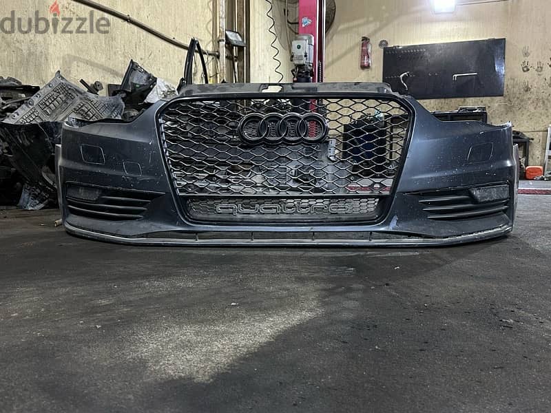Audi A3 8v bumper with fog lights and rs3 grill Car Spare Parts