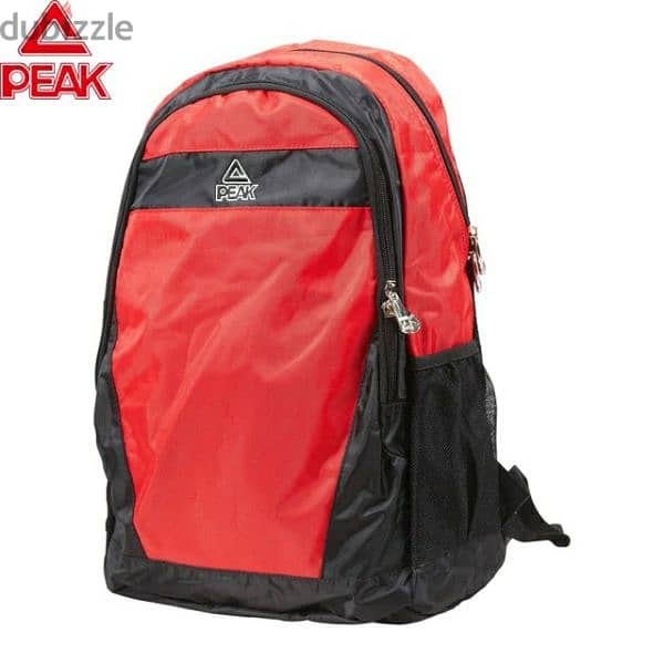 Peak red backpack ، laptop ,school شنطه جديده للمدرسه او لابتوب او سفر