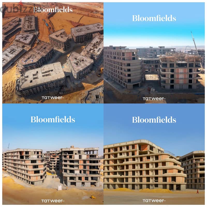 للبيع شقة 150م تقسيط ع 7 سنوات فكمبوند بلوم فيلدز المستقبلBloom fields