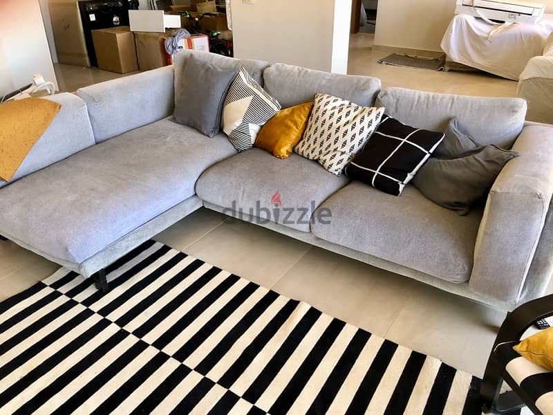 IKEA Nockeby L Shape Sofa Living Room 199327693