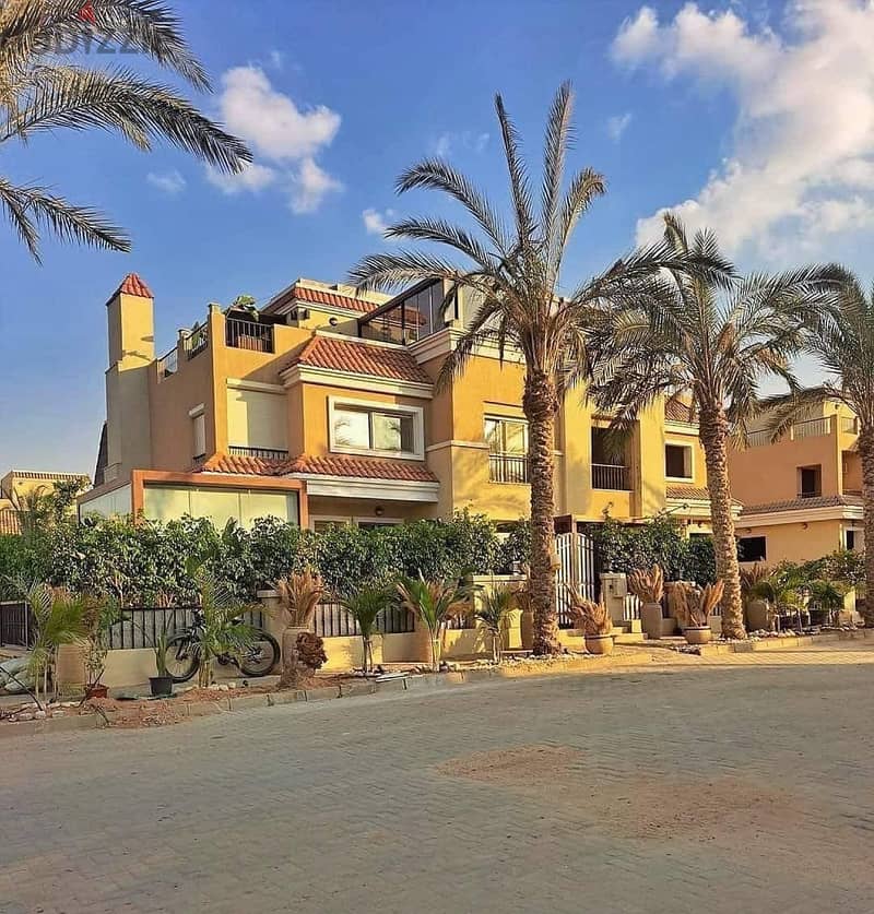 Villa for sale in Sarai, on the Suez Road, next to Madinaty, New Cairo