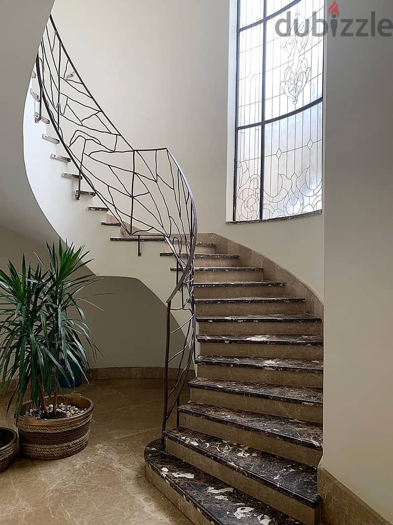 6Bedroom furnished villa for rent in Swan Lake New Cairo with ACs فيلا