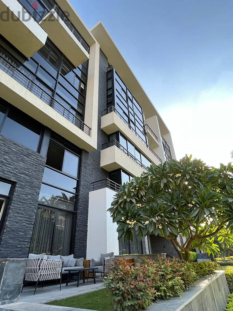 Apartment for sale with immediate receipt in Waterway New Cairo, with the lowest down payment