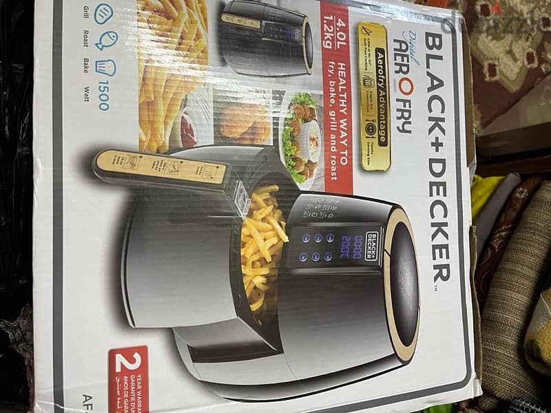 Air fryer black & decker AF400, 4 litre digital أجهزة منزلية أخرى