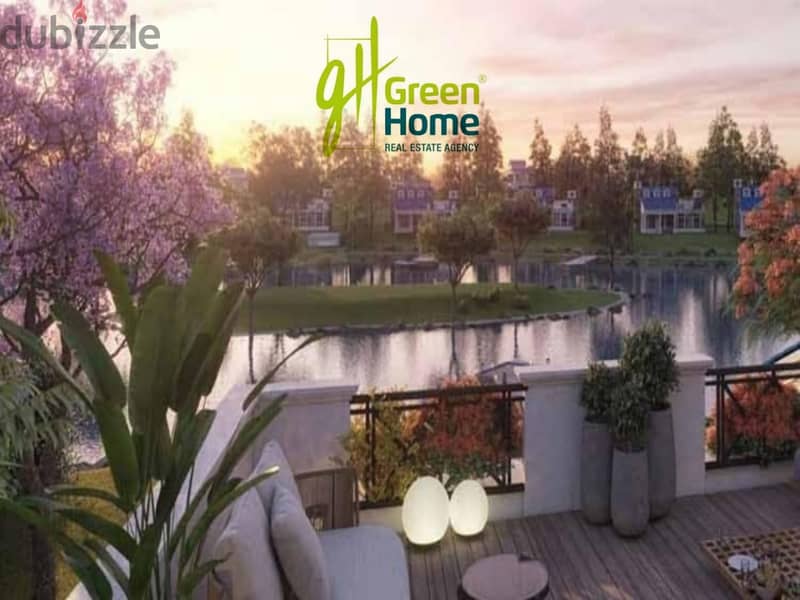 A wonderful Duplex Garden View Landscape Lake in Mountain View Compound