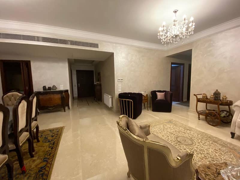 Apartment for sale waterway compound New Cairo ready to move fully furnished with prime location