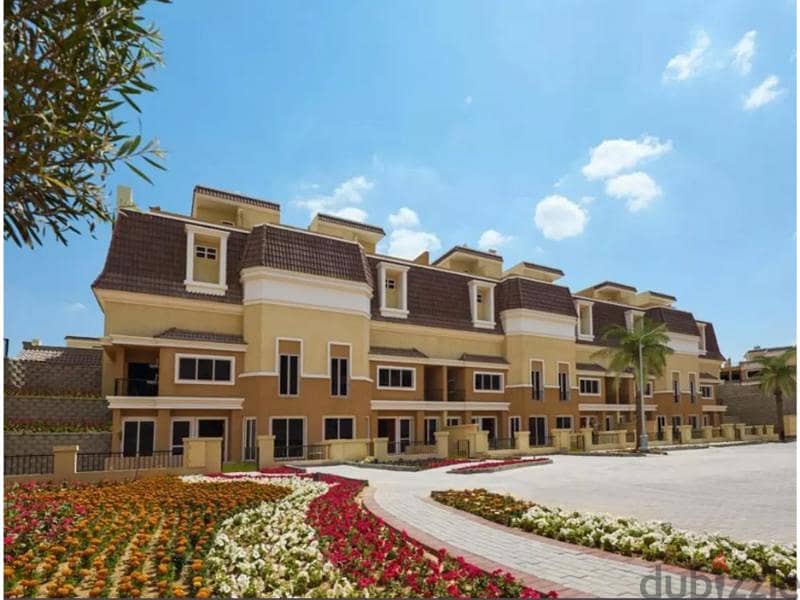 فيلا سور في سور مع مدينتي للبيع 212 متر كمبوند سراي المستقبل سيتي Sarai