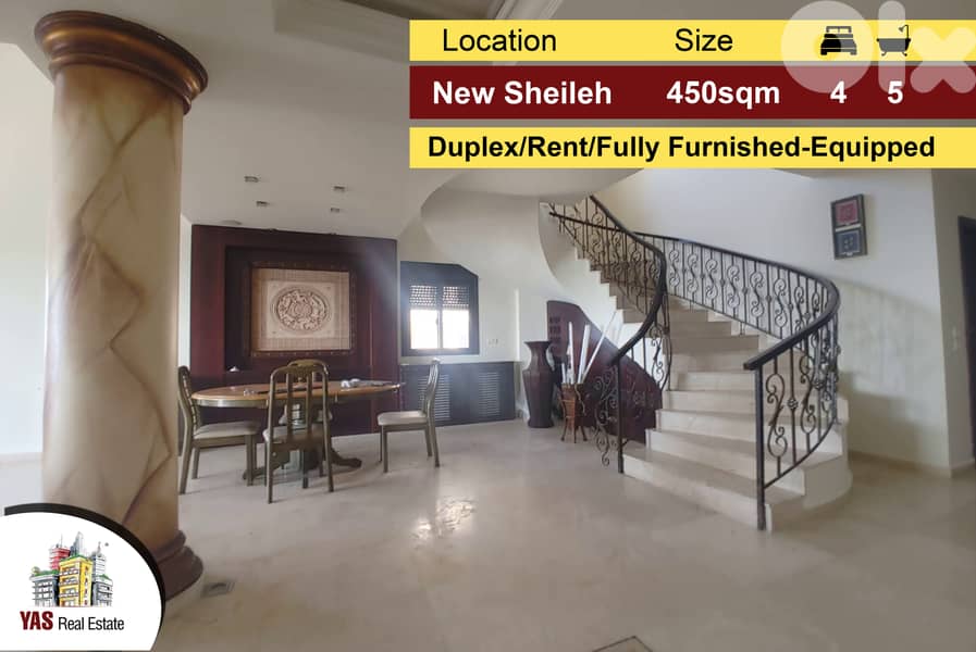 New Sheileh 450m2 Duplex Rent HighEnd Furnished/Equipped ELS