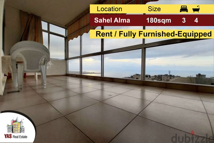 Sahel Alma 180m2 Rent Renovated Furnished/Equipped IV