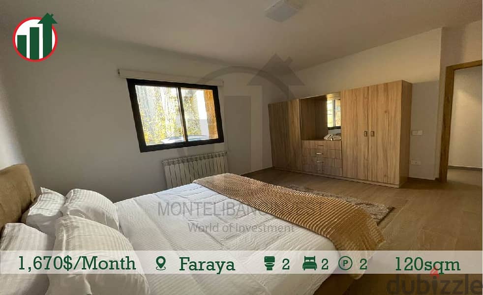 Fully Furnished House for rent in Faraya! Chalets & Cabins For Rent