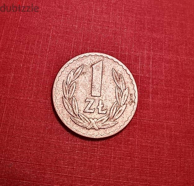 1949 Poland 1 Zloty Aluminum coin Third Zloty Antiques & Collectibles 115689323