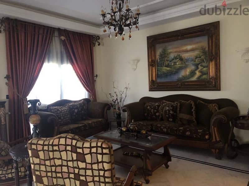zahle rassieh 185 sqm fully furnished apartment for sale Ref 5847