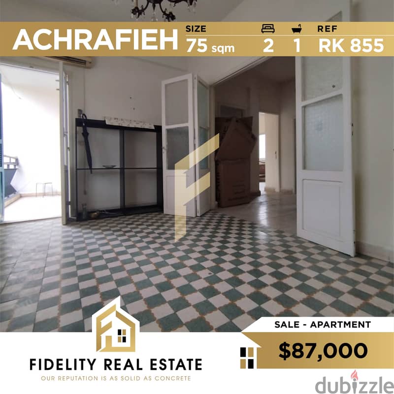 Apartment in Achrafieh for sale RK855 Apartments & Villas For Sale