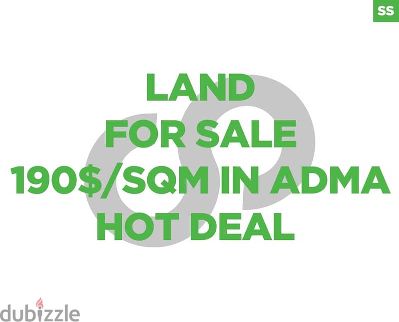 Great location land in Adma with sea & mountain view/أدما REFSS100103